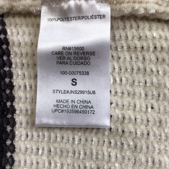 JOLT Colorblock Chenille Striped Sweater S - Picture 5 of 6